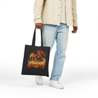 Punjabi Warrior Canvas Tote Bag – Sikhi Khanda Flag Design