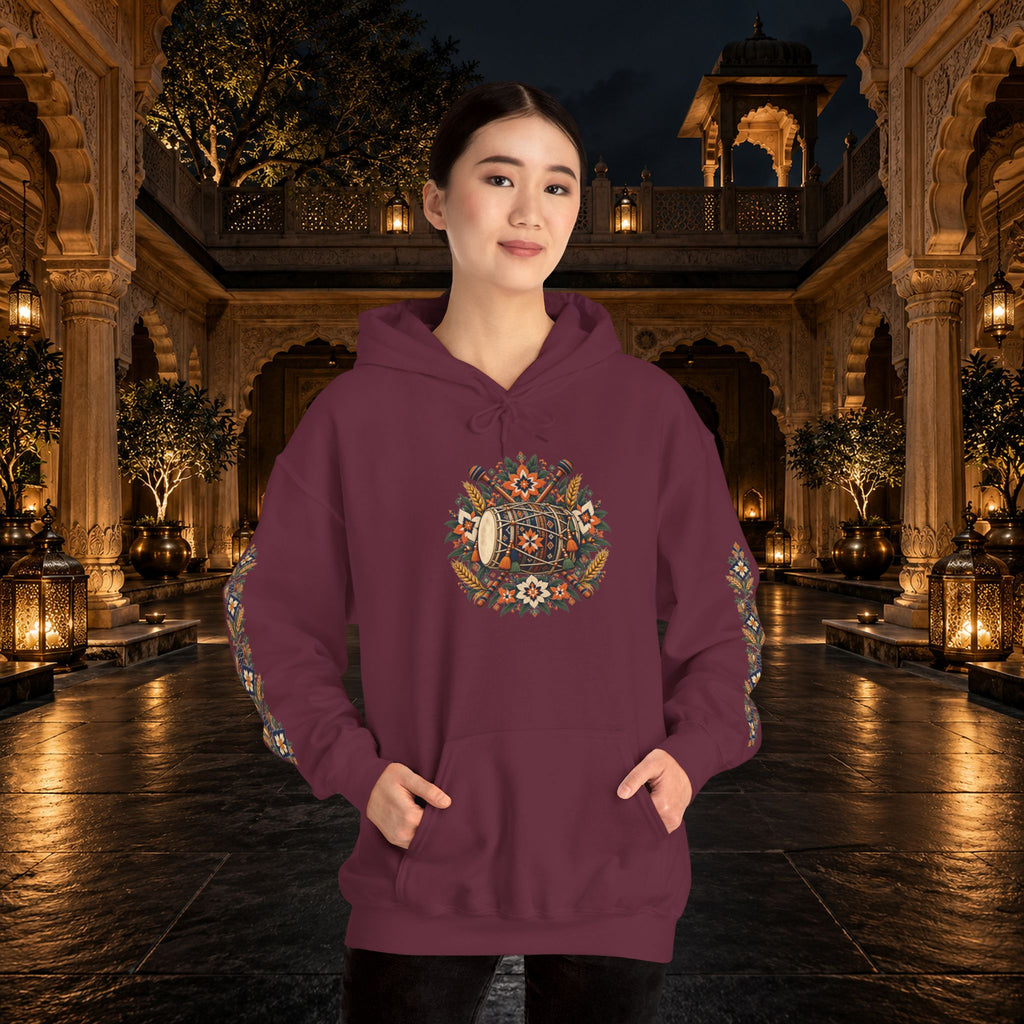Bohemian Folk Art Drum Hoodie