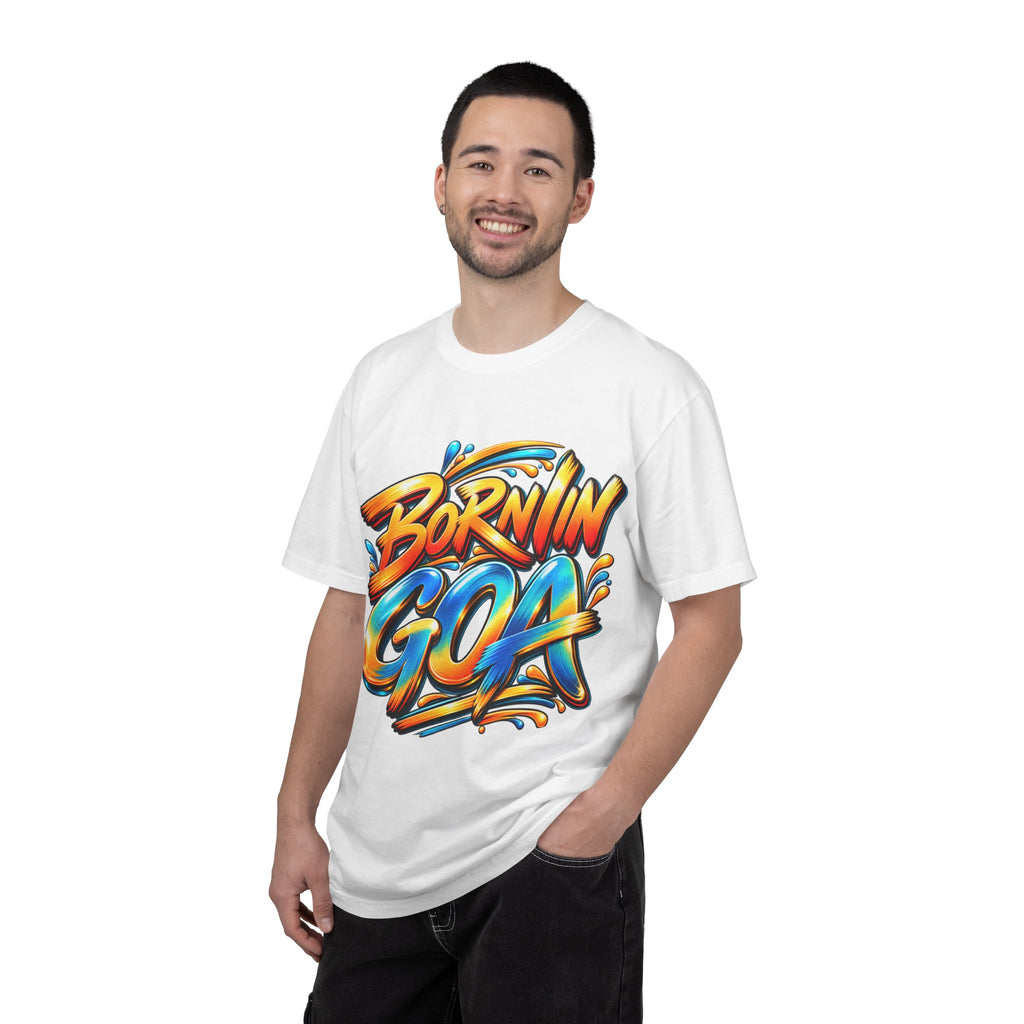 Born in Goa Graphic Tee | Garment-Dyed Cotton T-Shirt