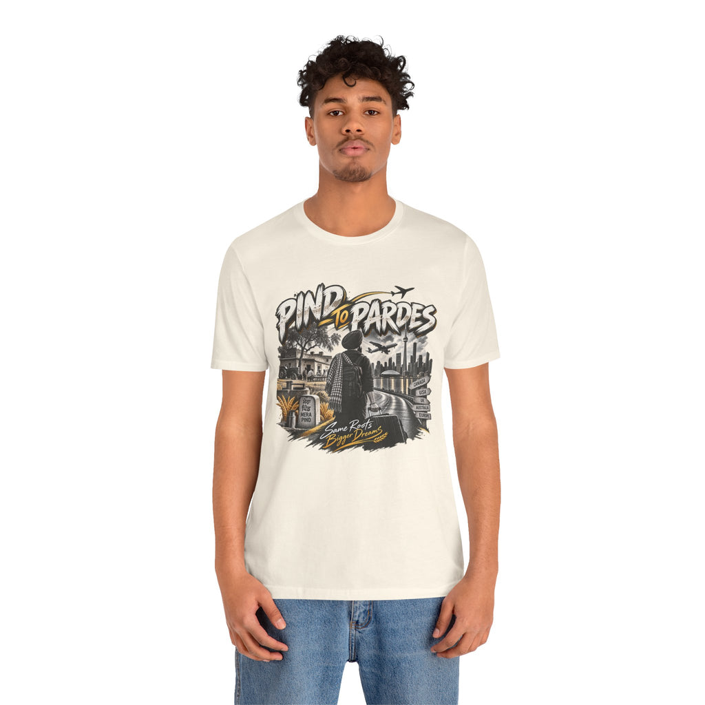 Pind to Pardes Travel T-Shirt | Vintage Journey Graphic