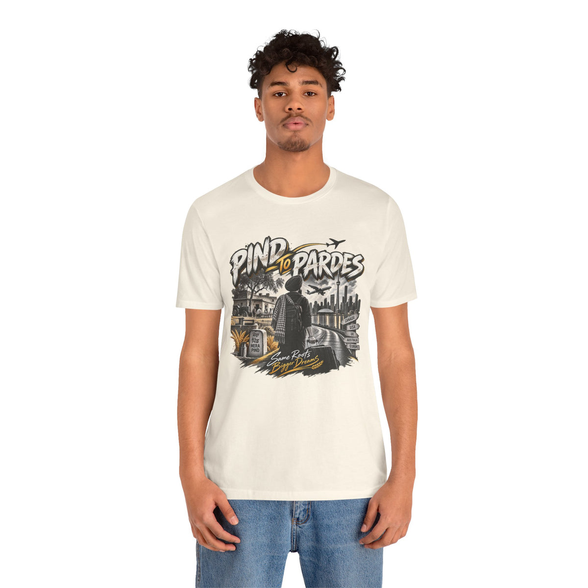 Pind to Pardes Travel T-Shirt | Vintage Journey Graphic