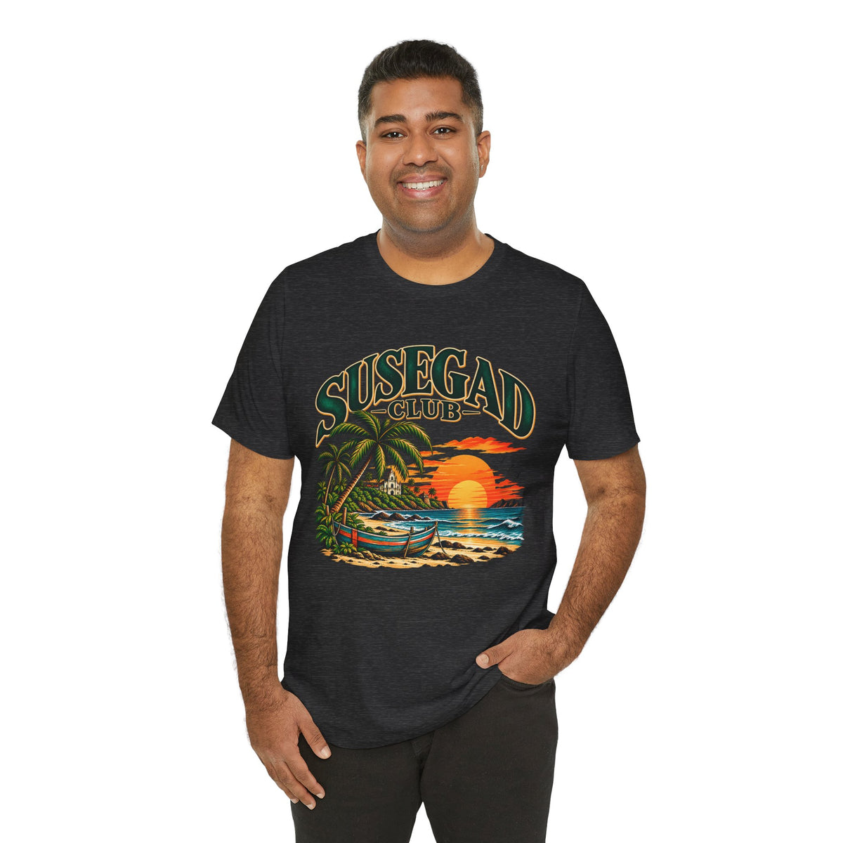 Susegad Club Sunset Beach Jersey T-Shirt