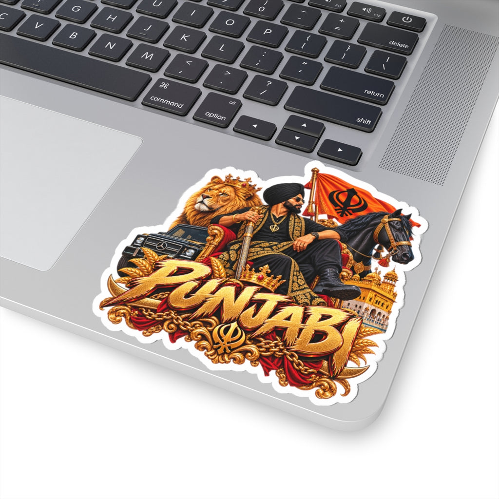 Punjab Sikh Warrior Kiss-Cut Sticker