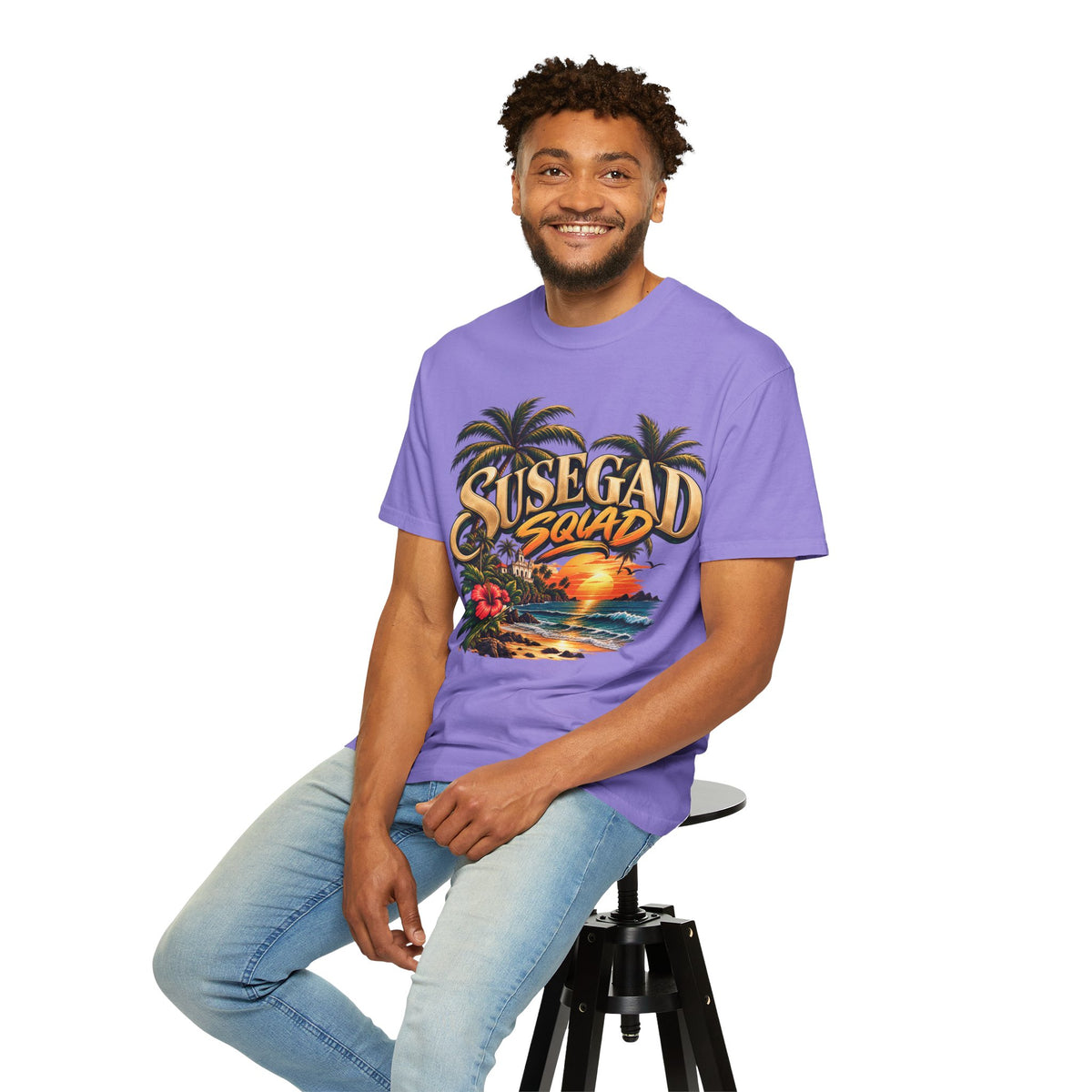 Susegad Squad Sunset Garment-Dyed T-Shirt