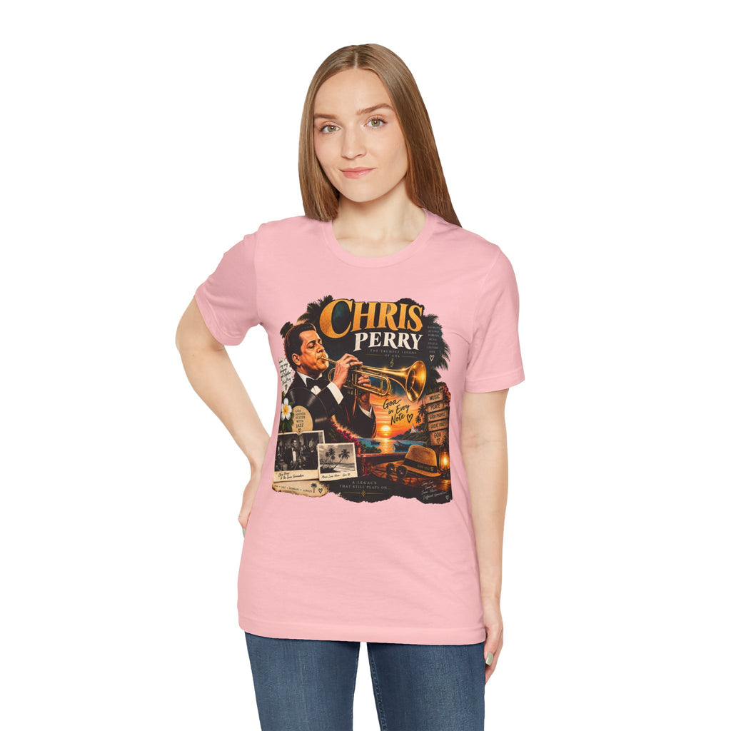 Chris Perry Trumpet Graphic T-Shirt | Retro Music