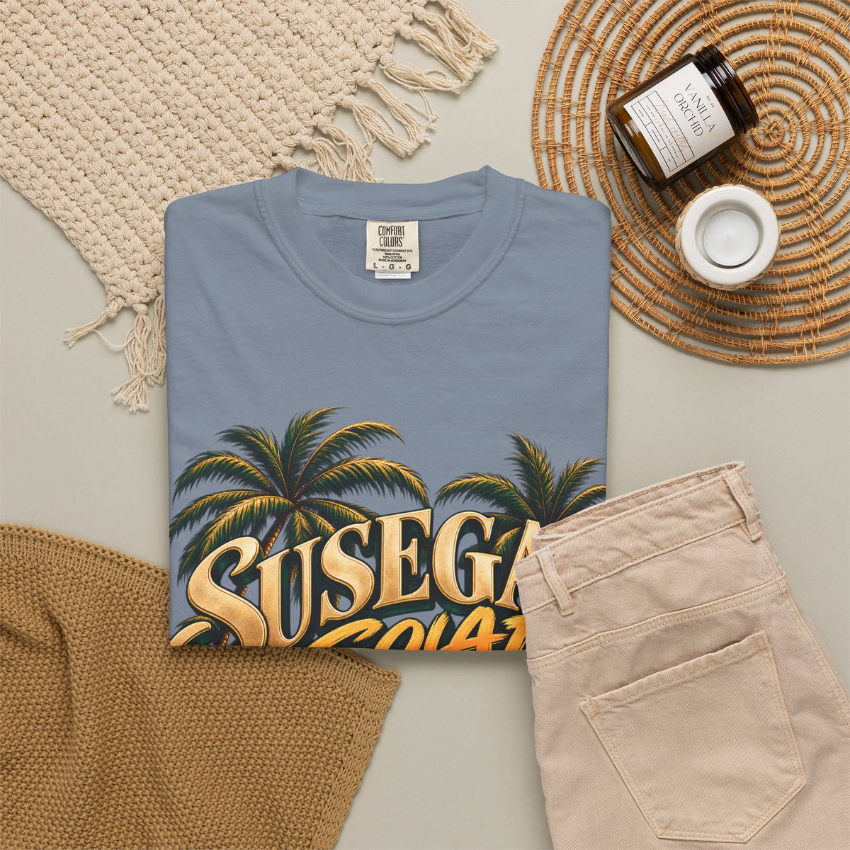 Susegad Squad Sunset Garment-Dyed T-Shirt