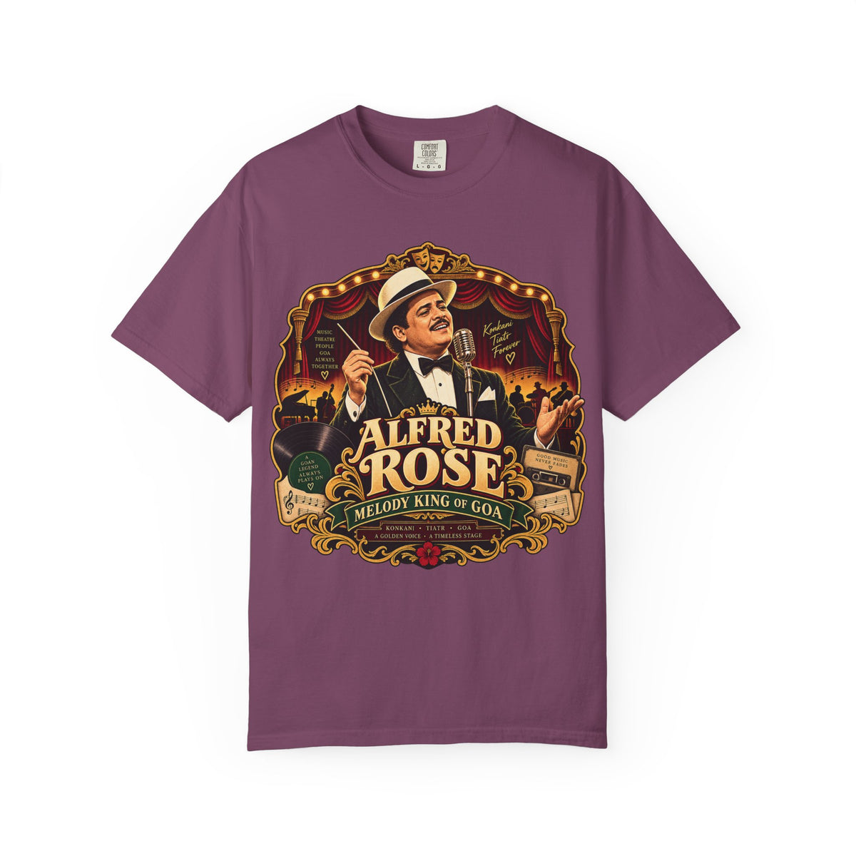 Alfred Rose Vintage Goan Music Graphic T-Shirt