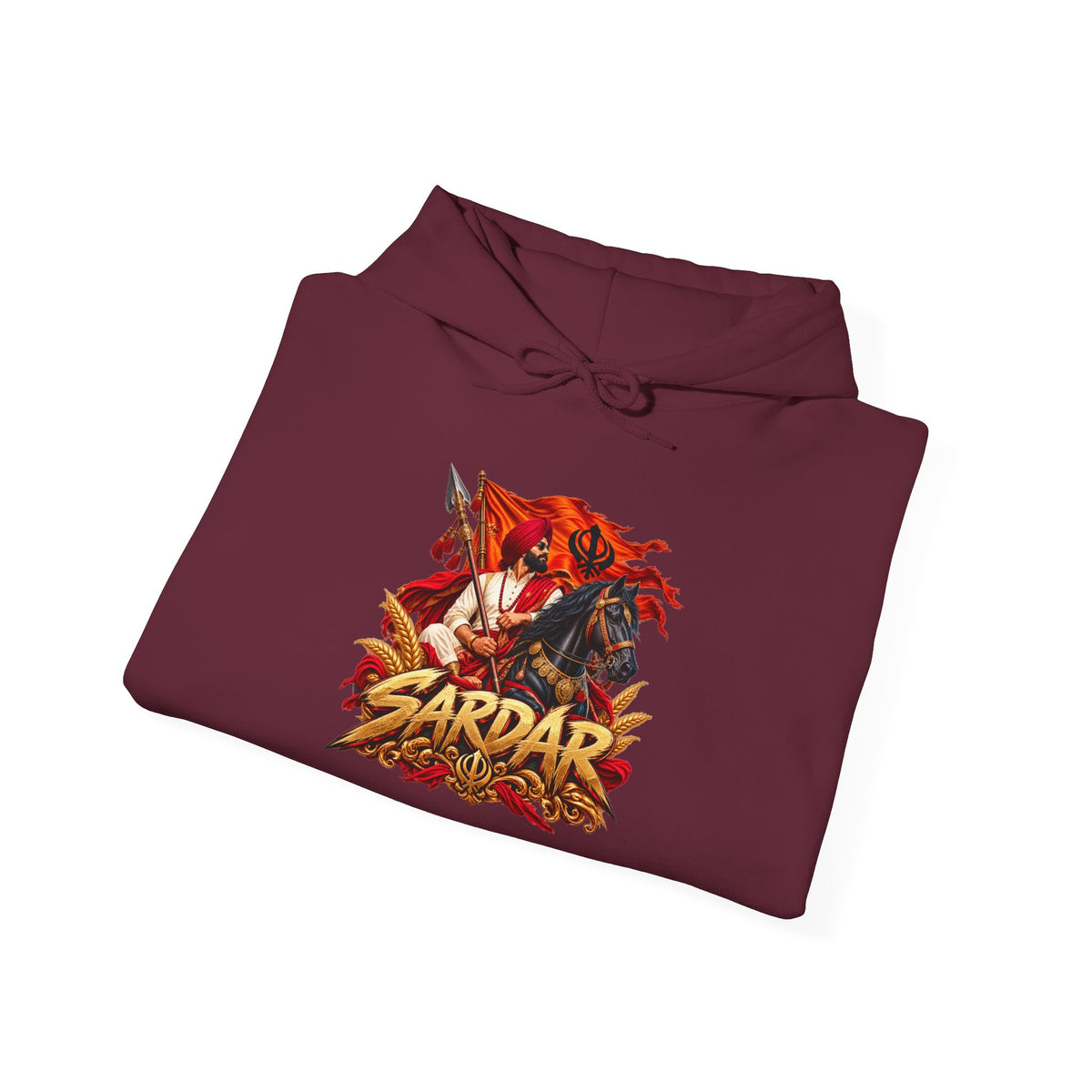 Sardar Retro Fighter Graphic Hoodie | Punjabi Heritage Pullover