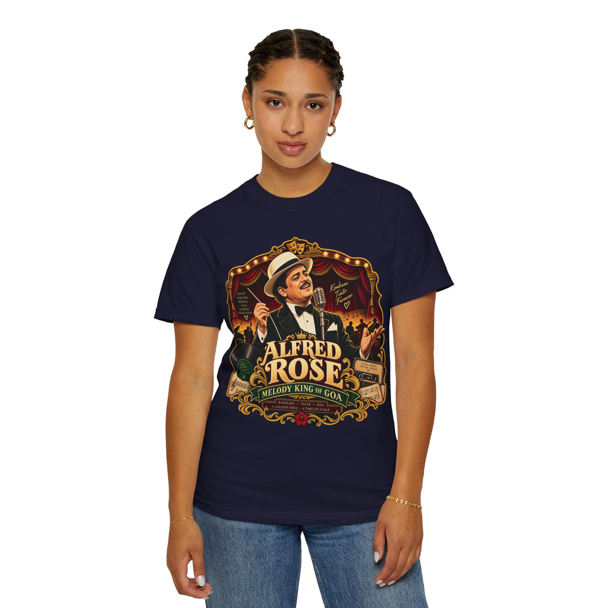 Alfred Rose Vintage Goan Music Graphic T-Shirt