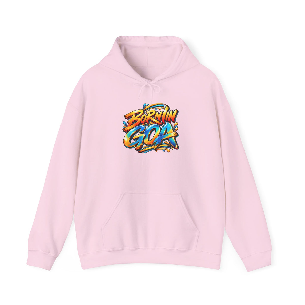 Born in Goa Graphic Hoodie — Tropical Street Art Sweatshirt