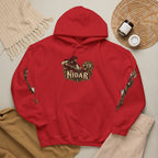 NIDAR Tiger and Bear Graphic Hoodie