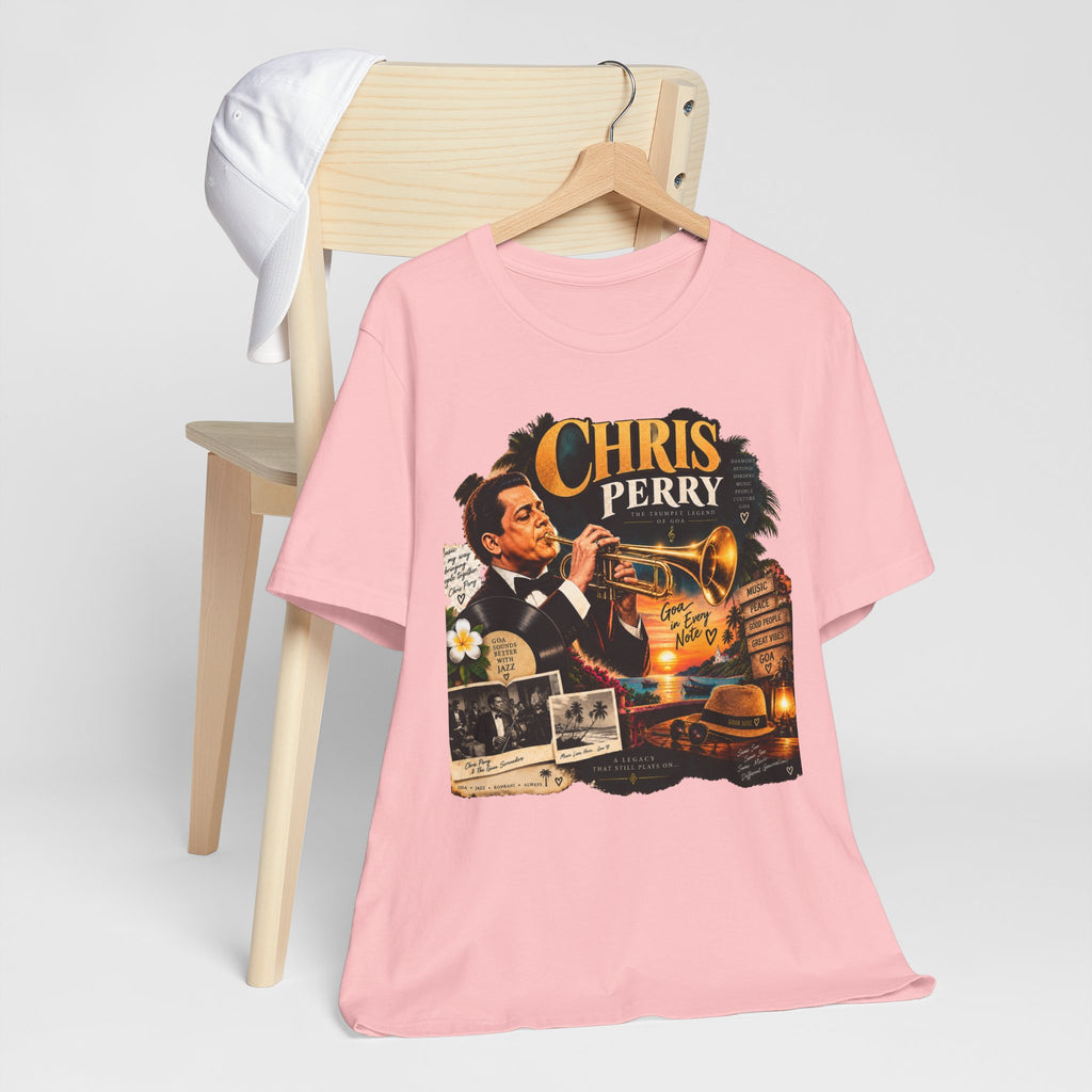 Chris Perry Trumpet Graphic T-Shirt | Retro Music