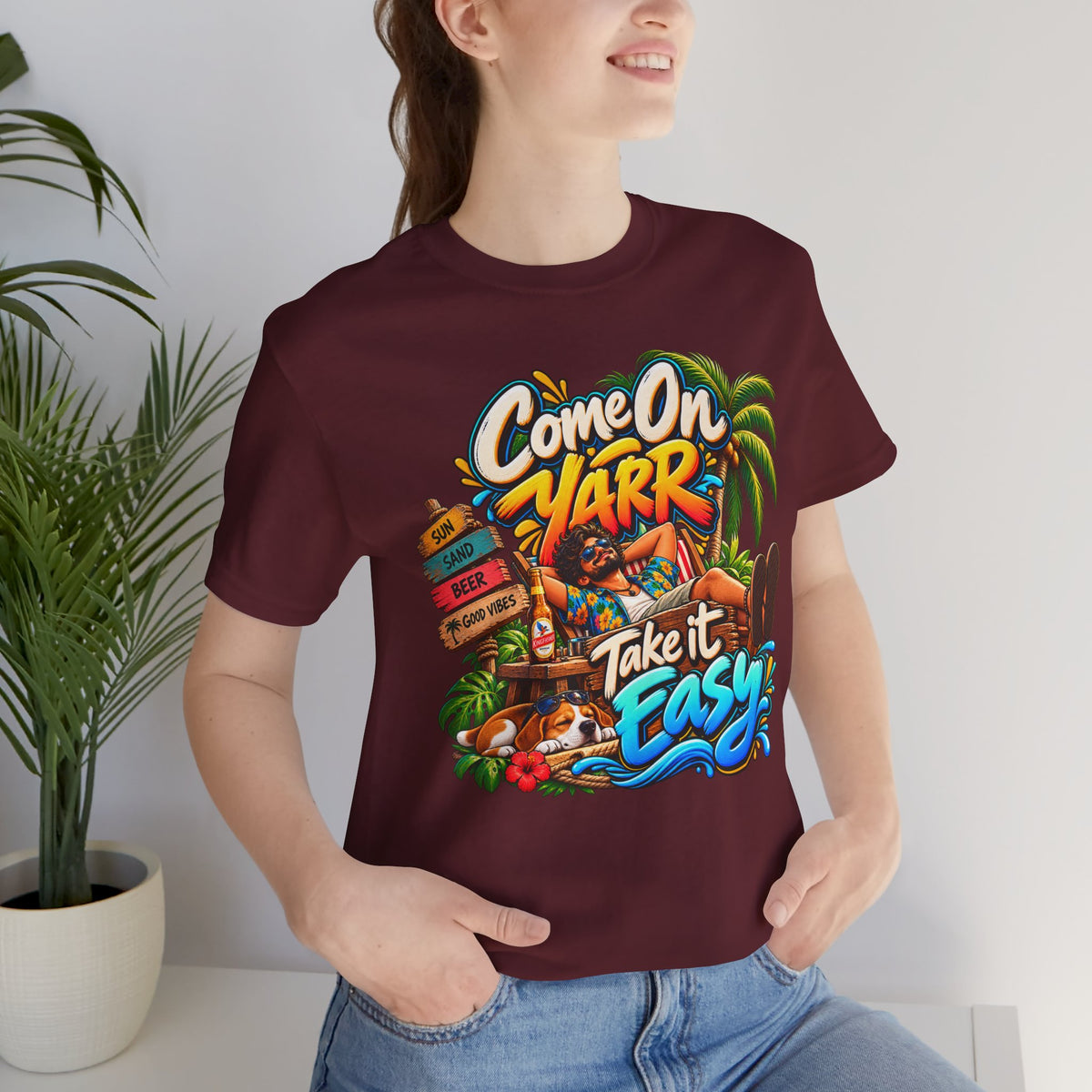 COME ON YARR / TAKE IT EASY Jersey T-Shirt