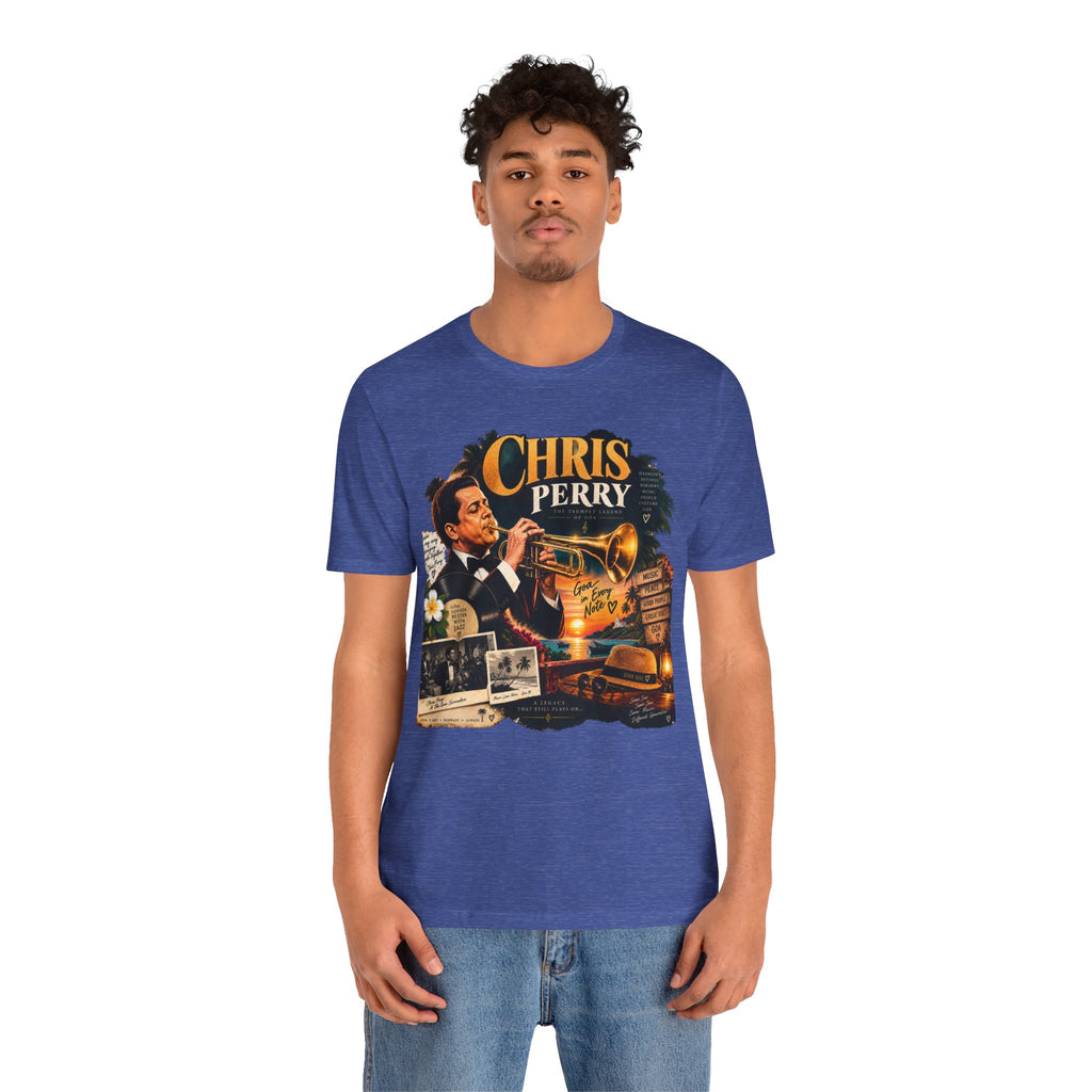 Chris Perry Trumpet Graphic T-Shirt | Retro Music