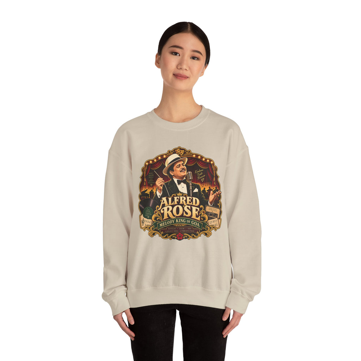 Alfred Rose Vintage Jazz Crewneck Sweatshirt
