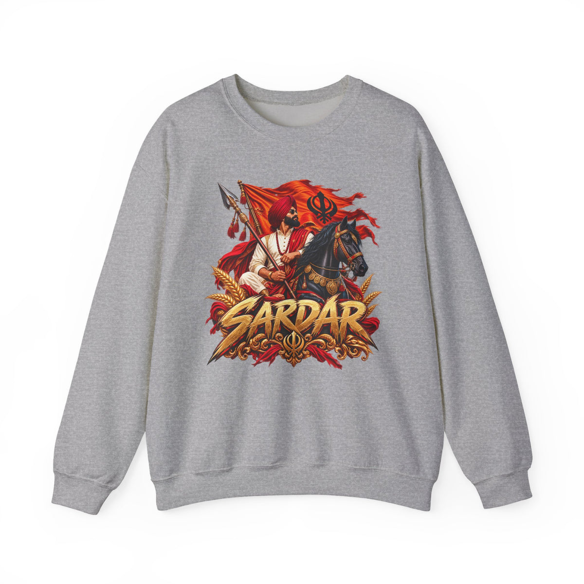 Sardar Warrior Graphic Crewneck Sweatshirt — product image 4