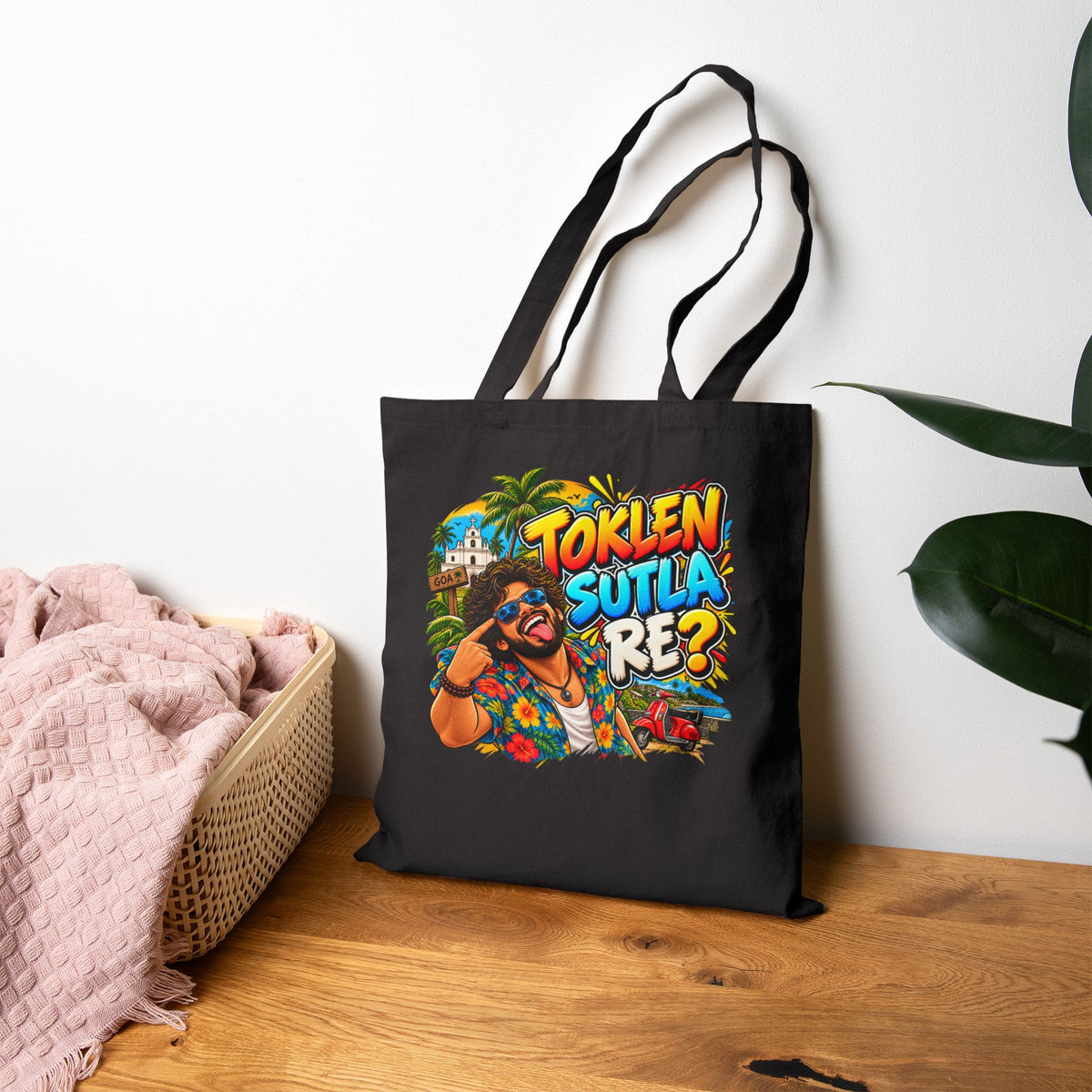 Toklen Sutla Re? | Goan Heritage Cotton Canvas Tote Bag