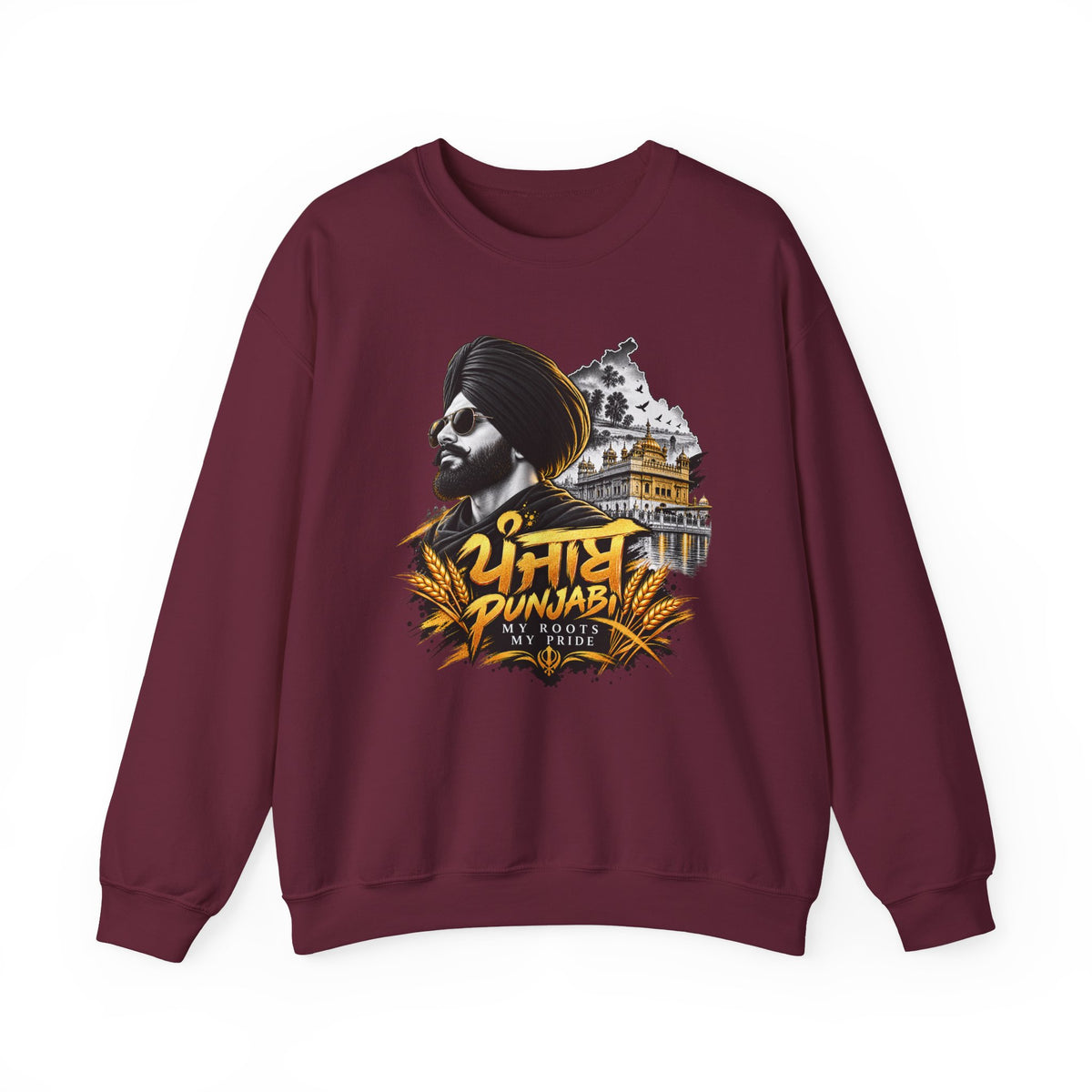 Punjabi Pride Crewneck Sweatshirt – Turban Sikh Heritage Graphic — product image 6