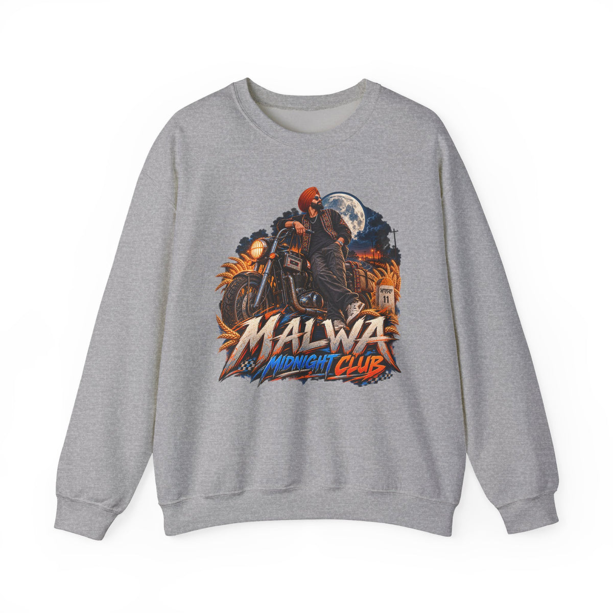Malwa Midnight Club Crewneck Sweatshirt — product image 4