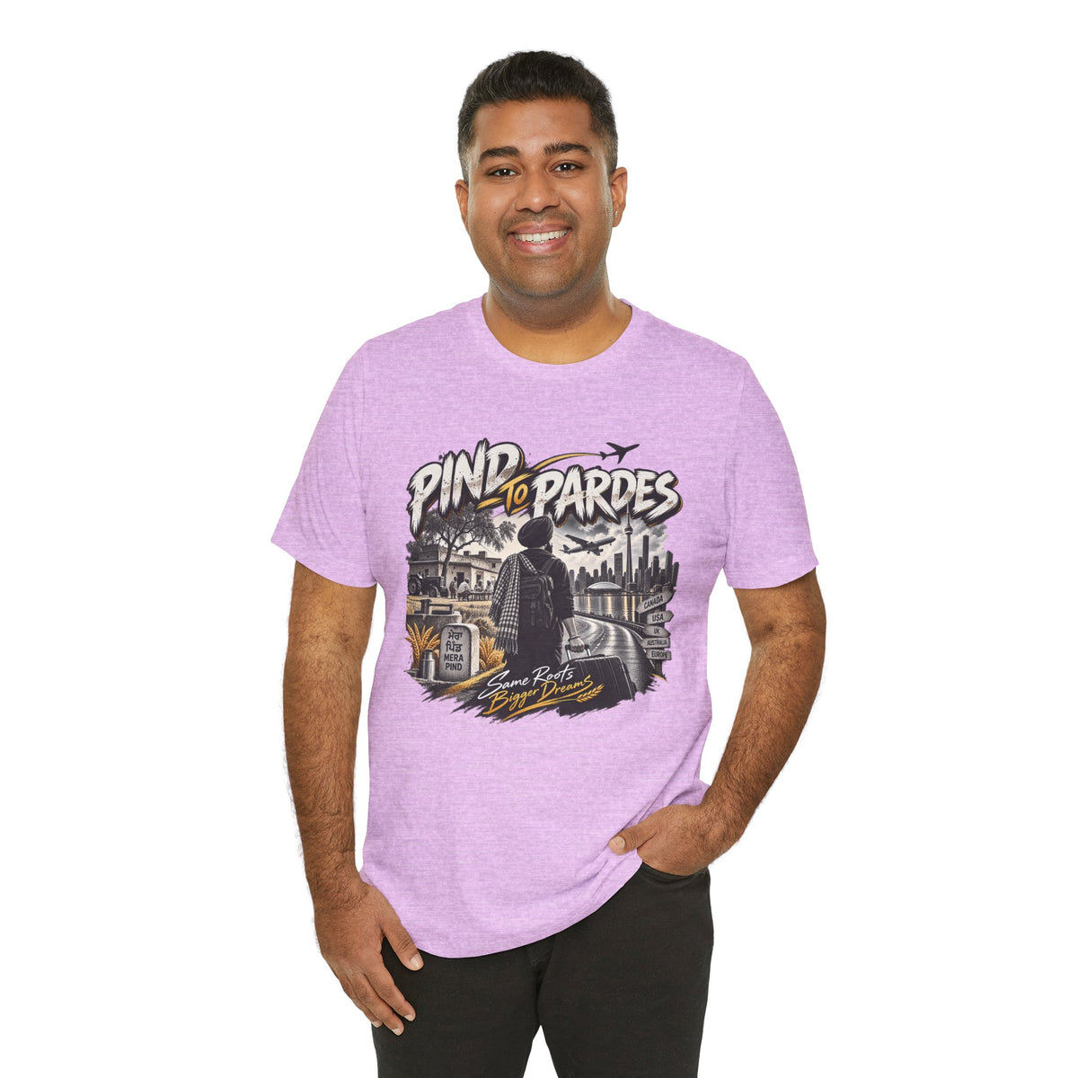 Pind to Pardes Travel T-Shirt | Vintage Journey Graphic