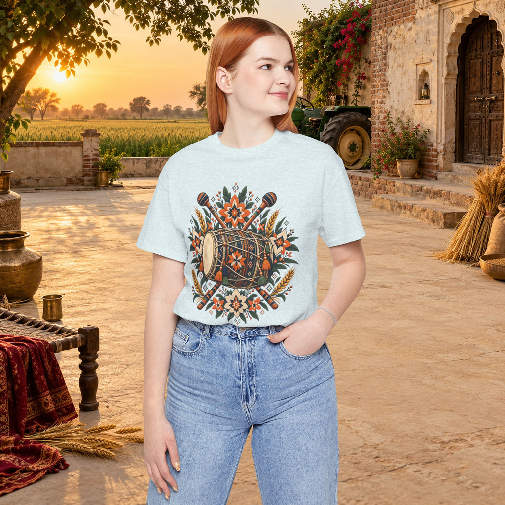 Boho Folk Drum Mandala T-Shirt
