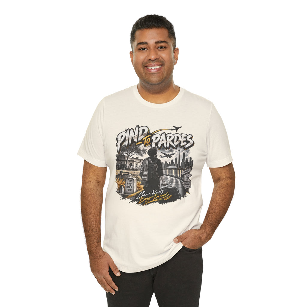 Pind to Pardes Travel T-Shirt | Vintage Journey Graphic