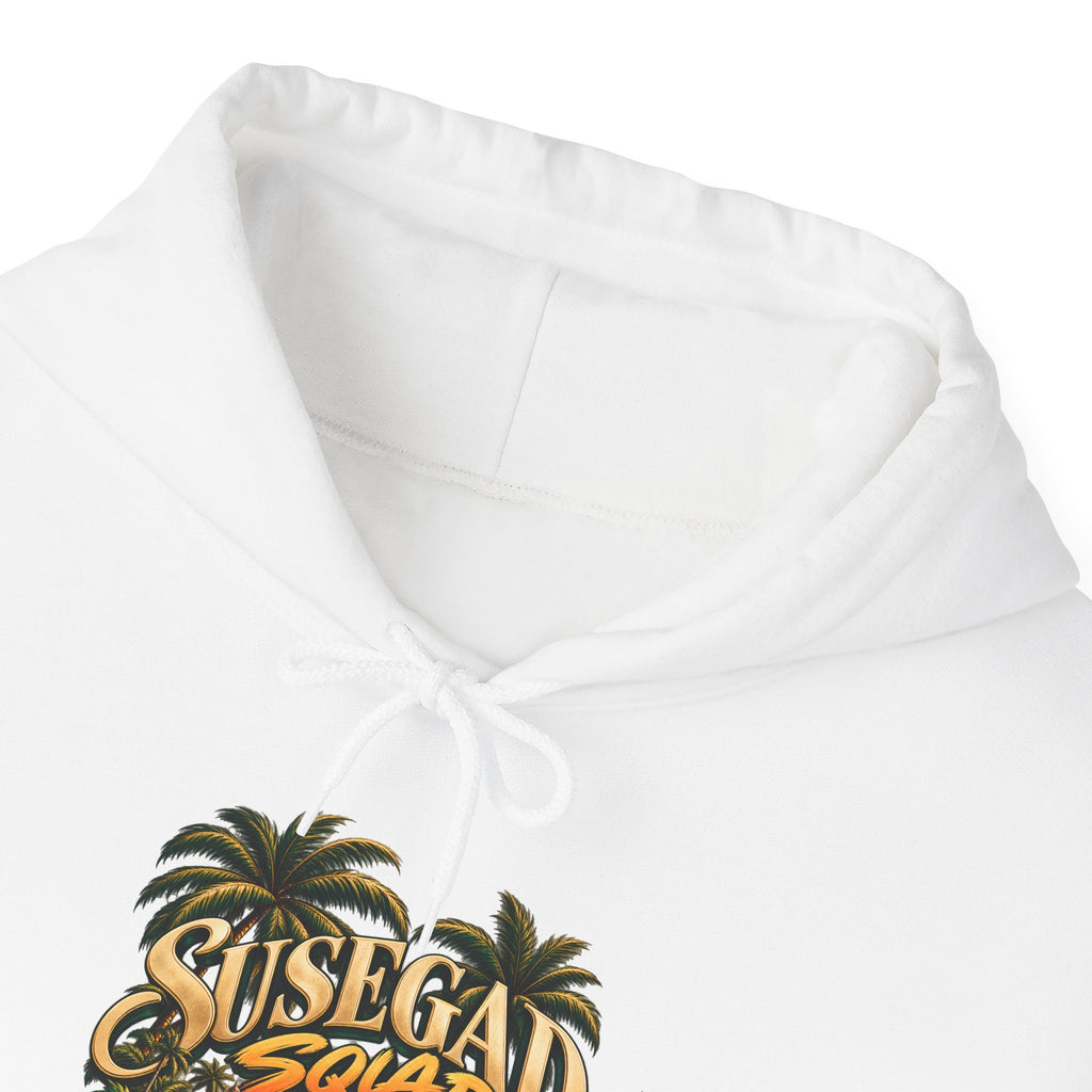 Susegad Squad Hoodie | Tropical Goan Sunset Graphic