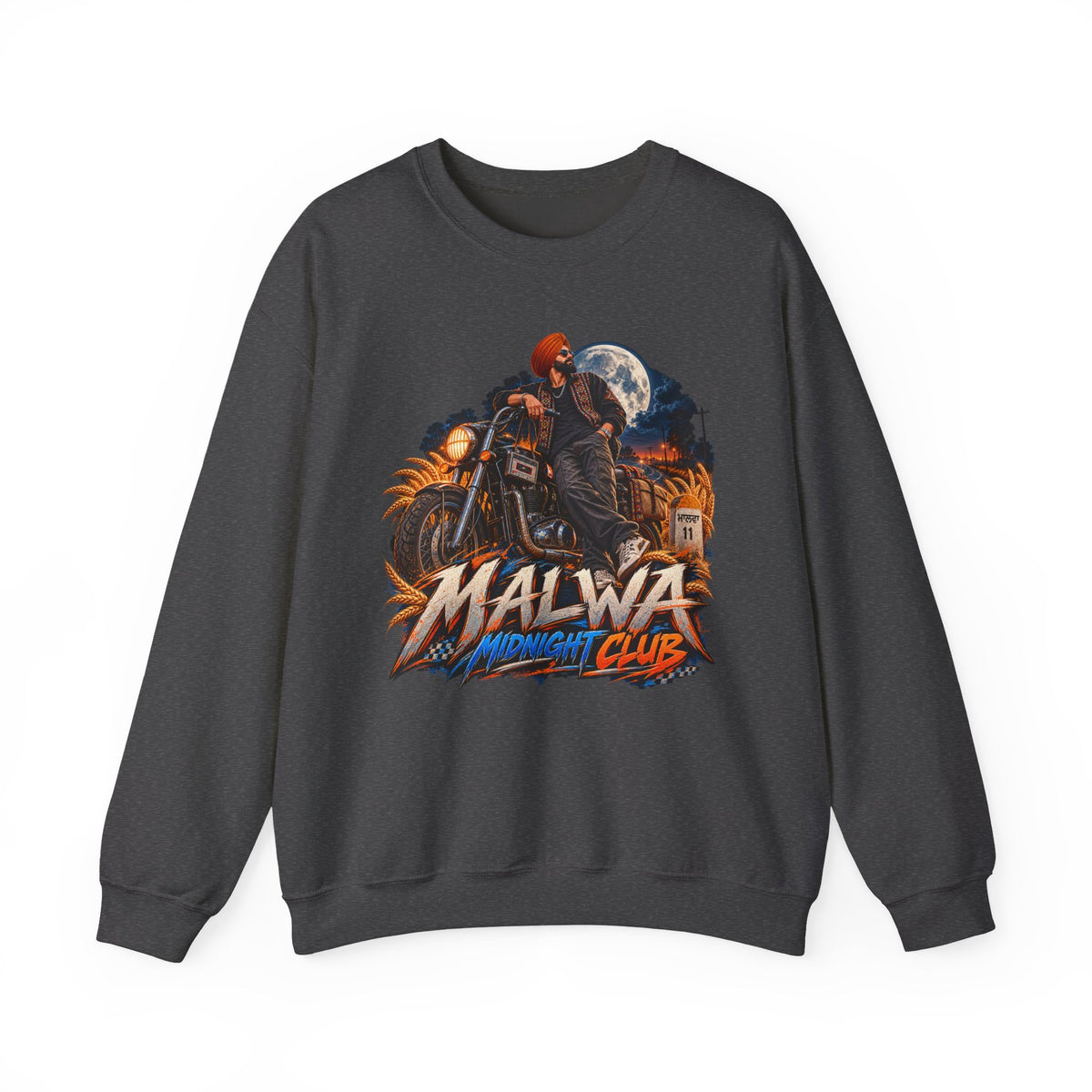 Malwa Midnight Club Crewneck Sweatshirt