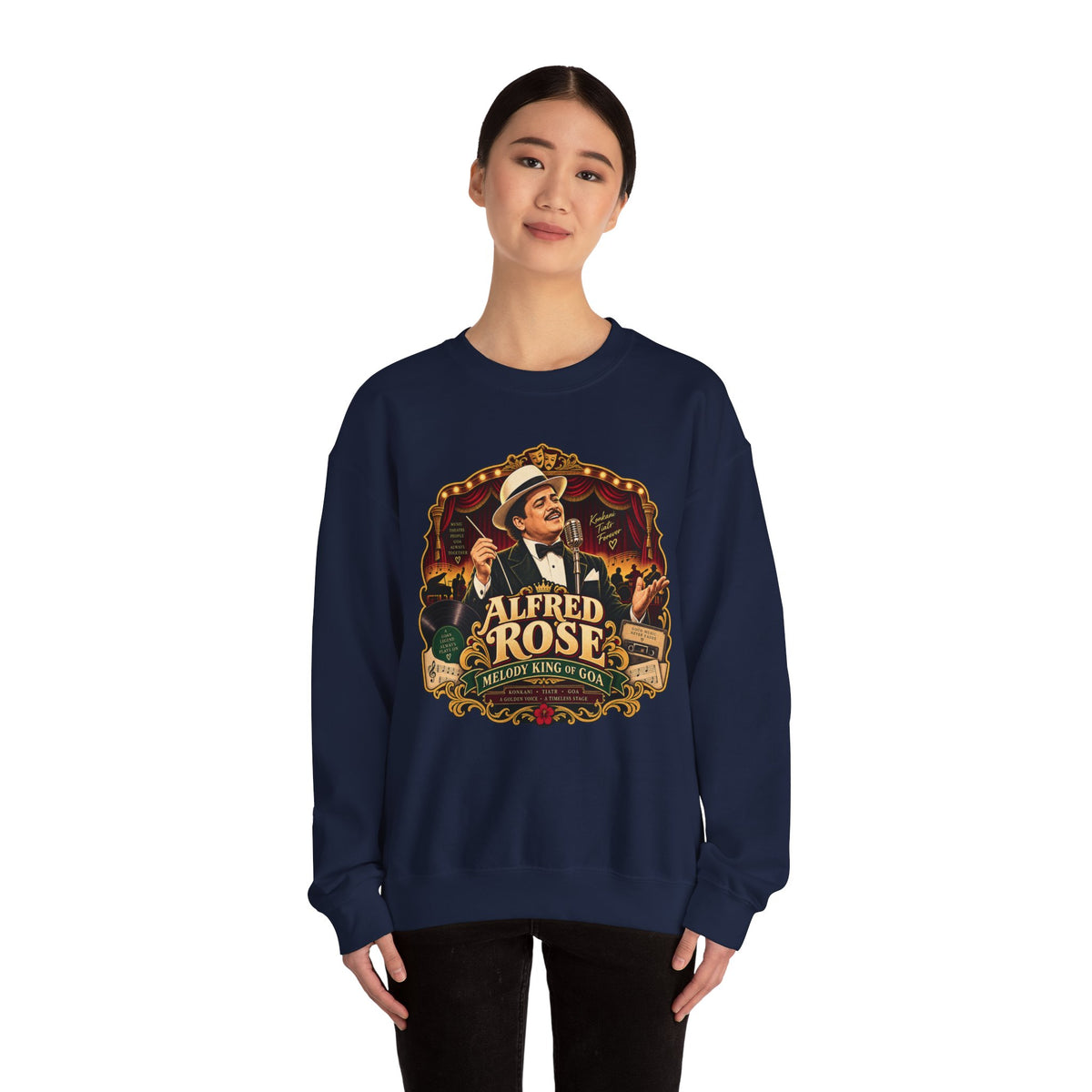 Alfred Rose Vintage Jazz Crewneck Sweatshirt
