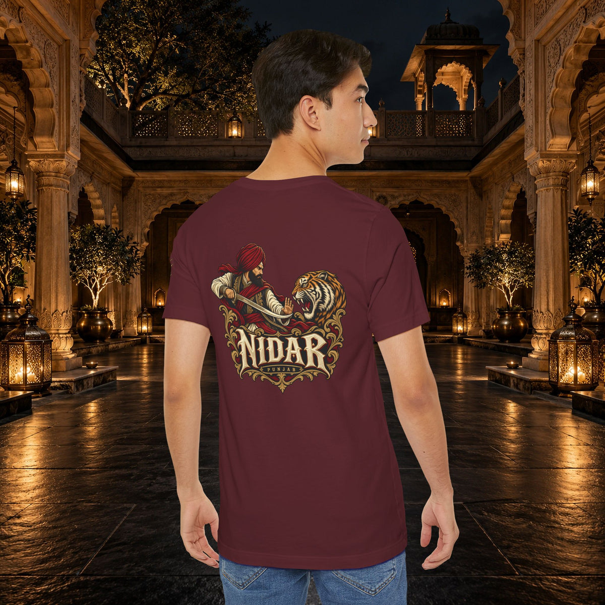 Nidar Viking Tiger Graphic T-Shirt