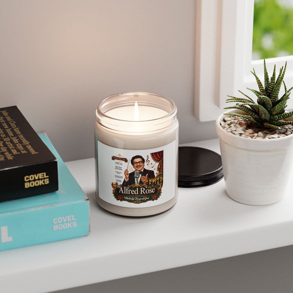 Alfred Rose Soy Candle | 9oz Goan Music Art
