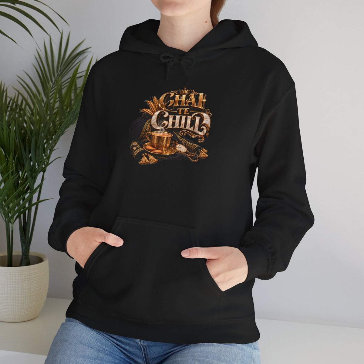 The Chill Coffee Graphic Hoodie | Autumn Leaves Pullover