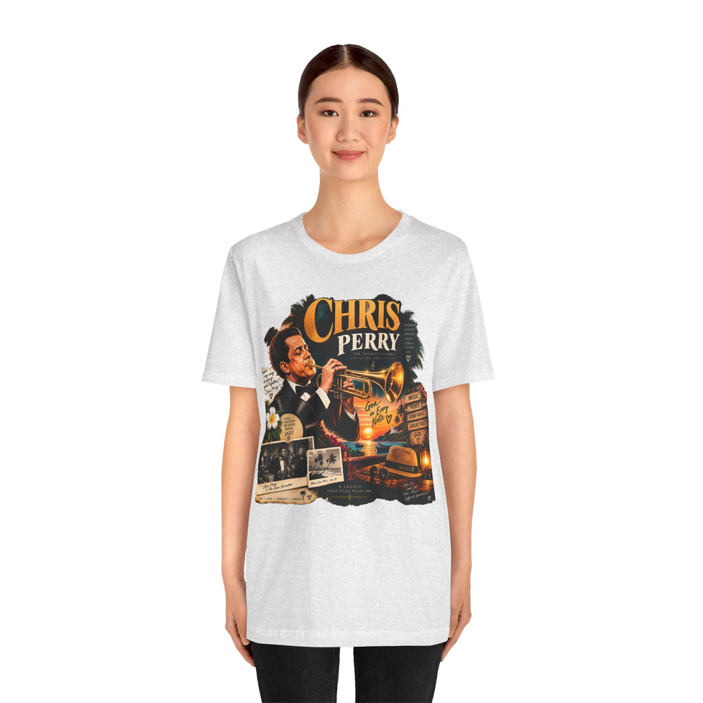 Chris Perry Trumpet Graphic T-Shirt | Retro Music