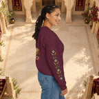Boho Folk Drum Sweatshirt – Tribal Music Festival Crewneck