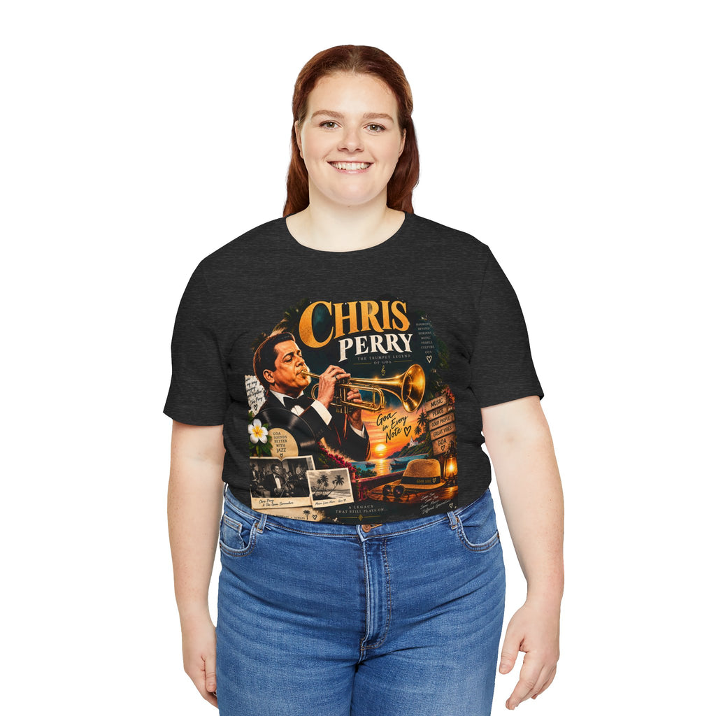 Chris Perry Trumpet Graphic T-Shirt | Retro Music