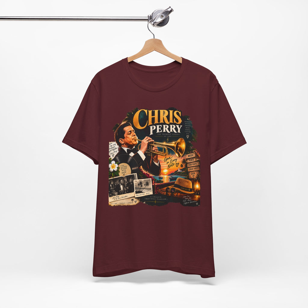 Chris Perry Trumpet Graphic T-Shirt | Retro Music