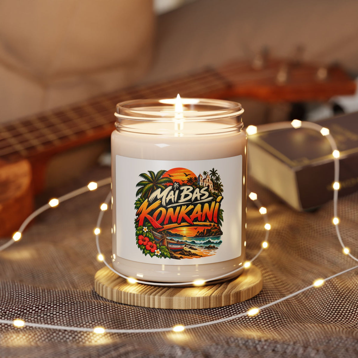 Konkani Sunset Scented Soy Candle — 9oz (Mai Bas Konkani)
