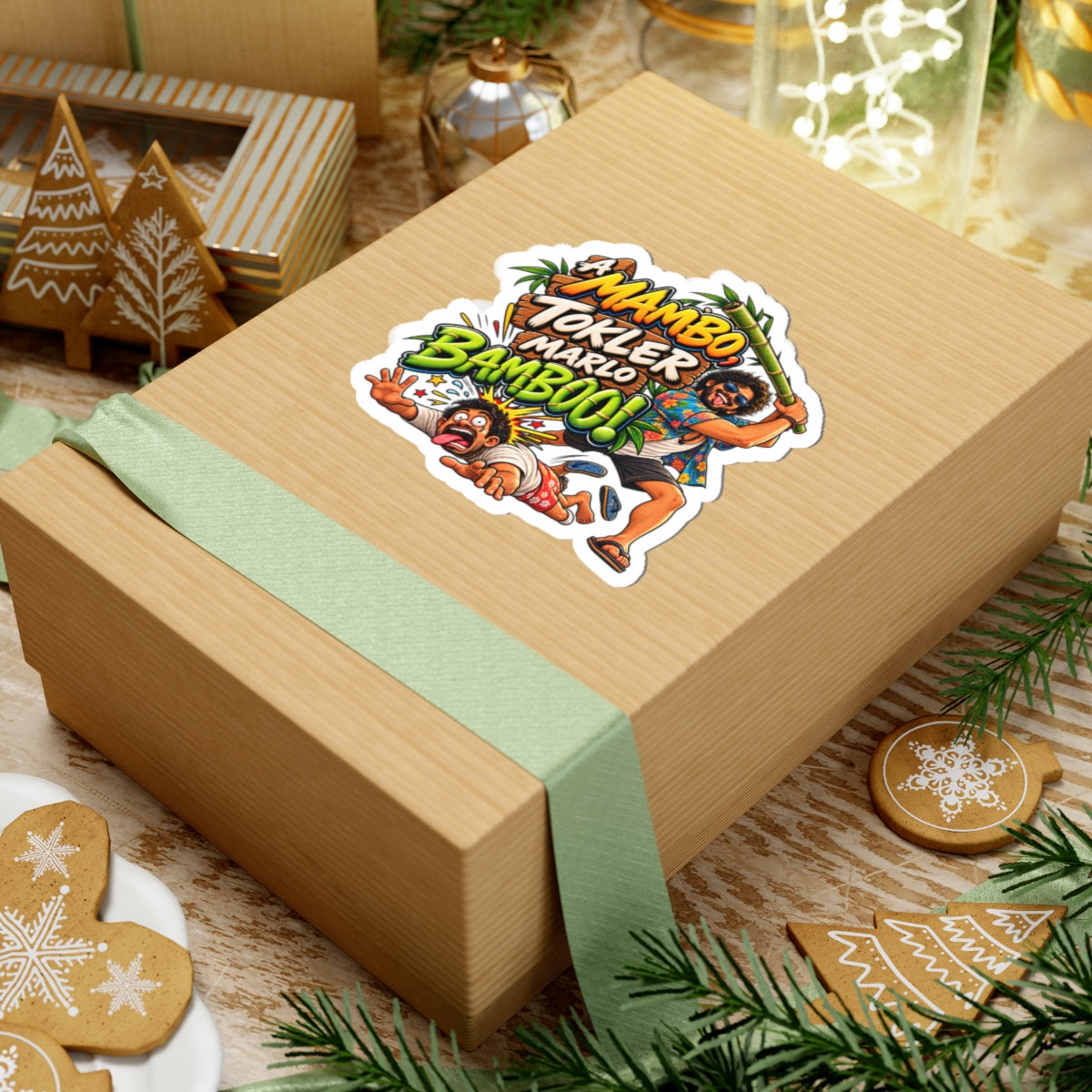 A Mambo, Tokler Marlo Bamboo! Goan Heritage Kiss-Cut Sticker — product image 6