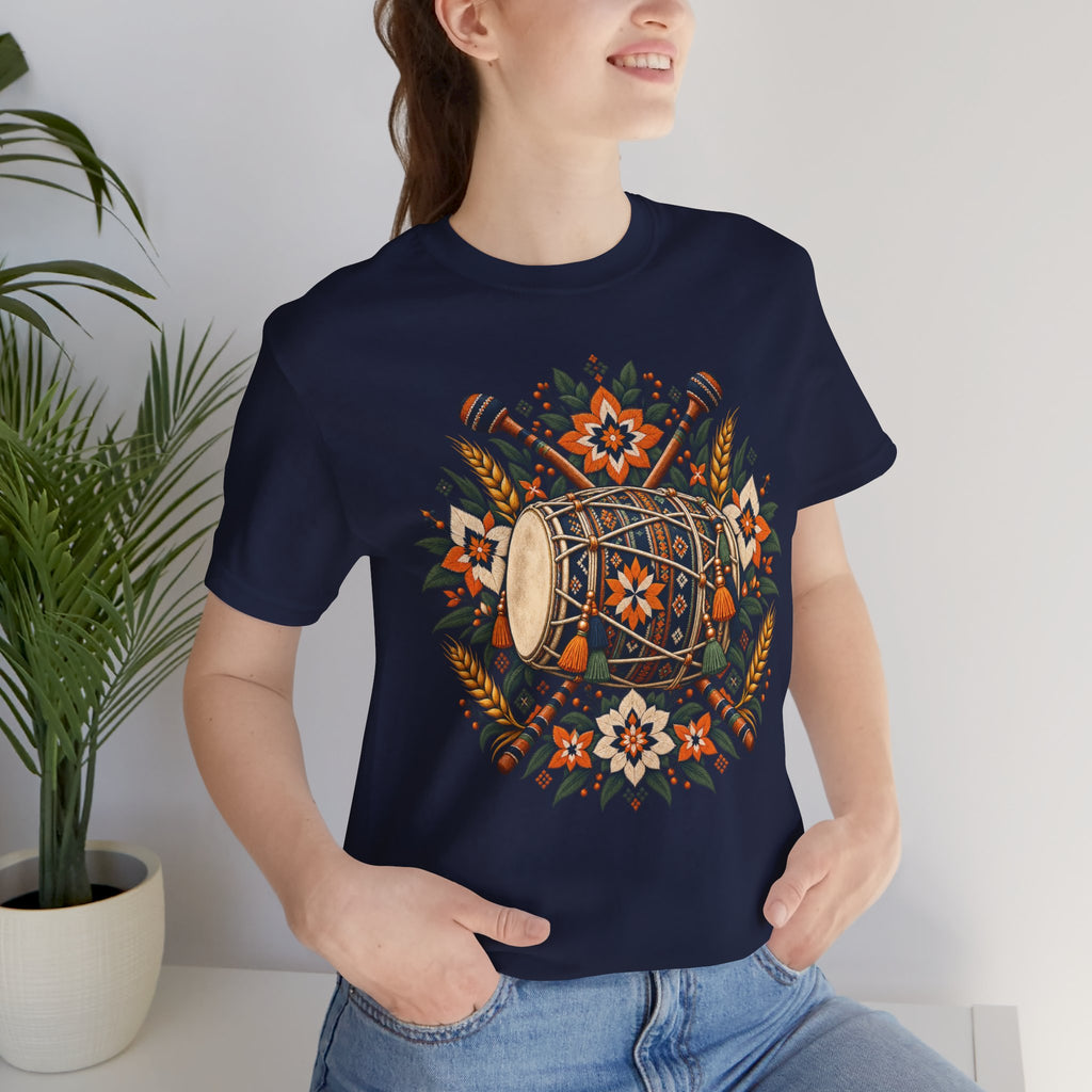 Boho Folk Drum Mandala T-Shirt
