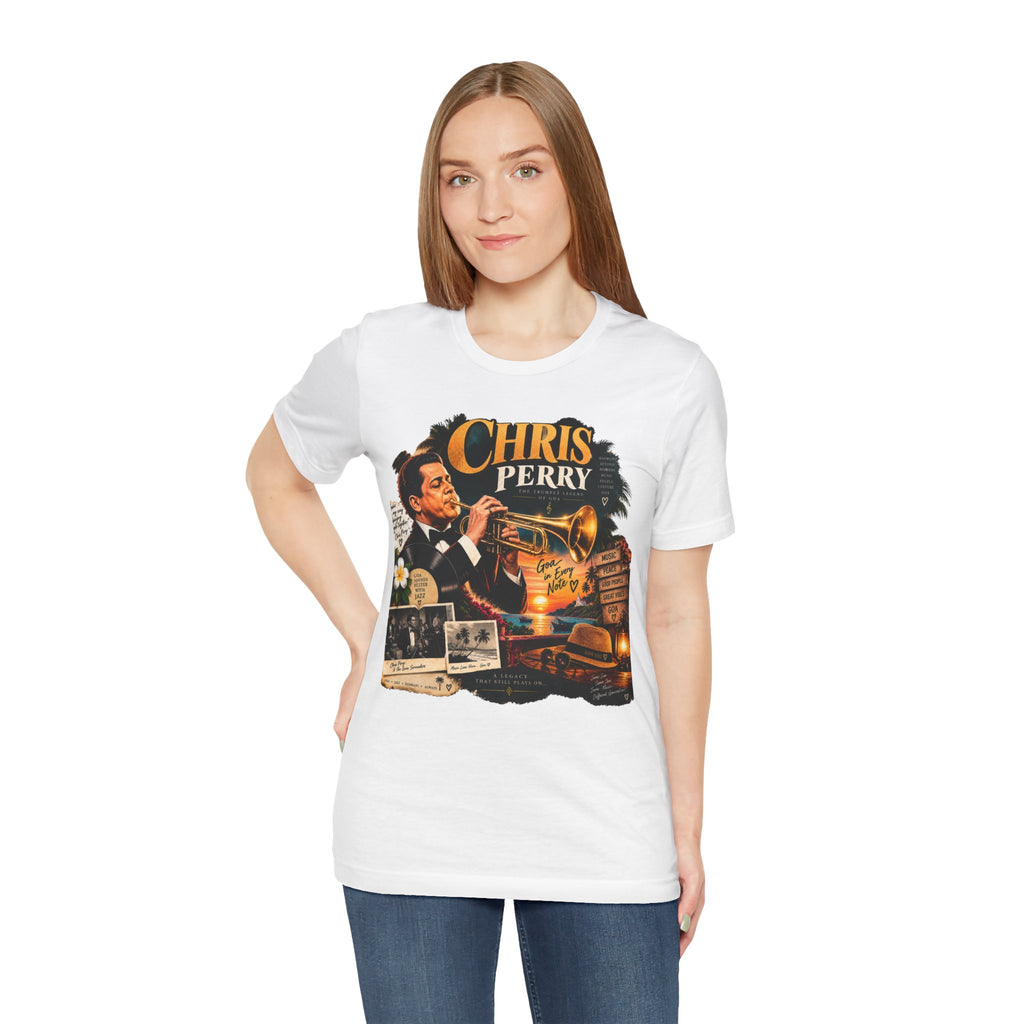 Chris Perry Trumpet Graphic T-Shirt | Retro Music