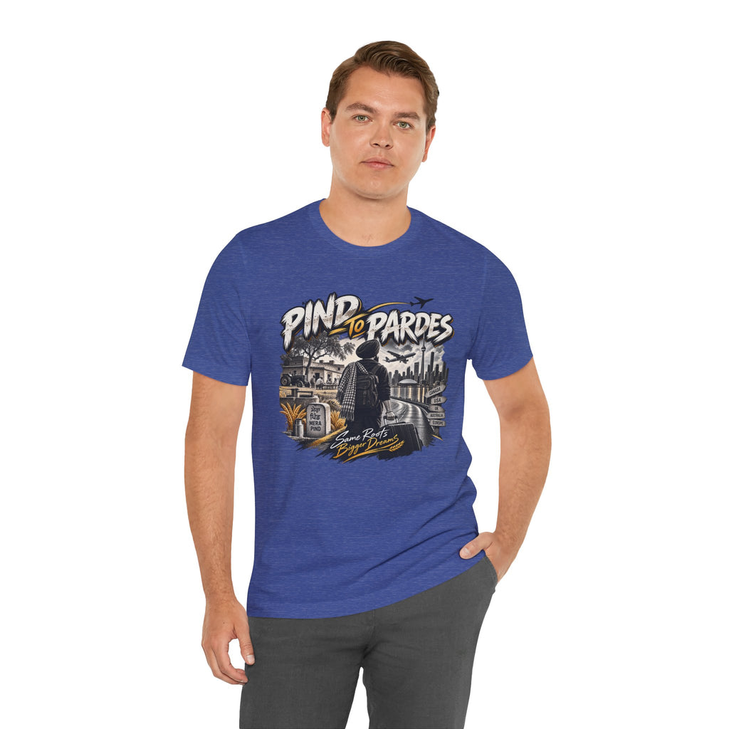Pind to Pardes Travel T-Shirt | Vintage Journey Graphic