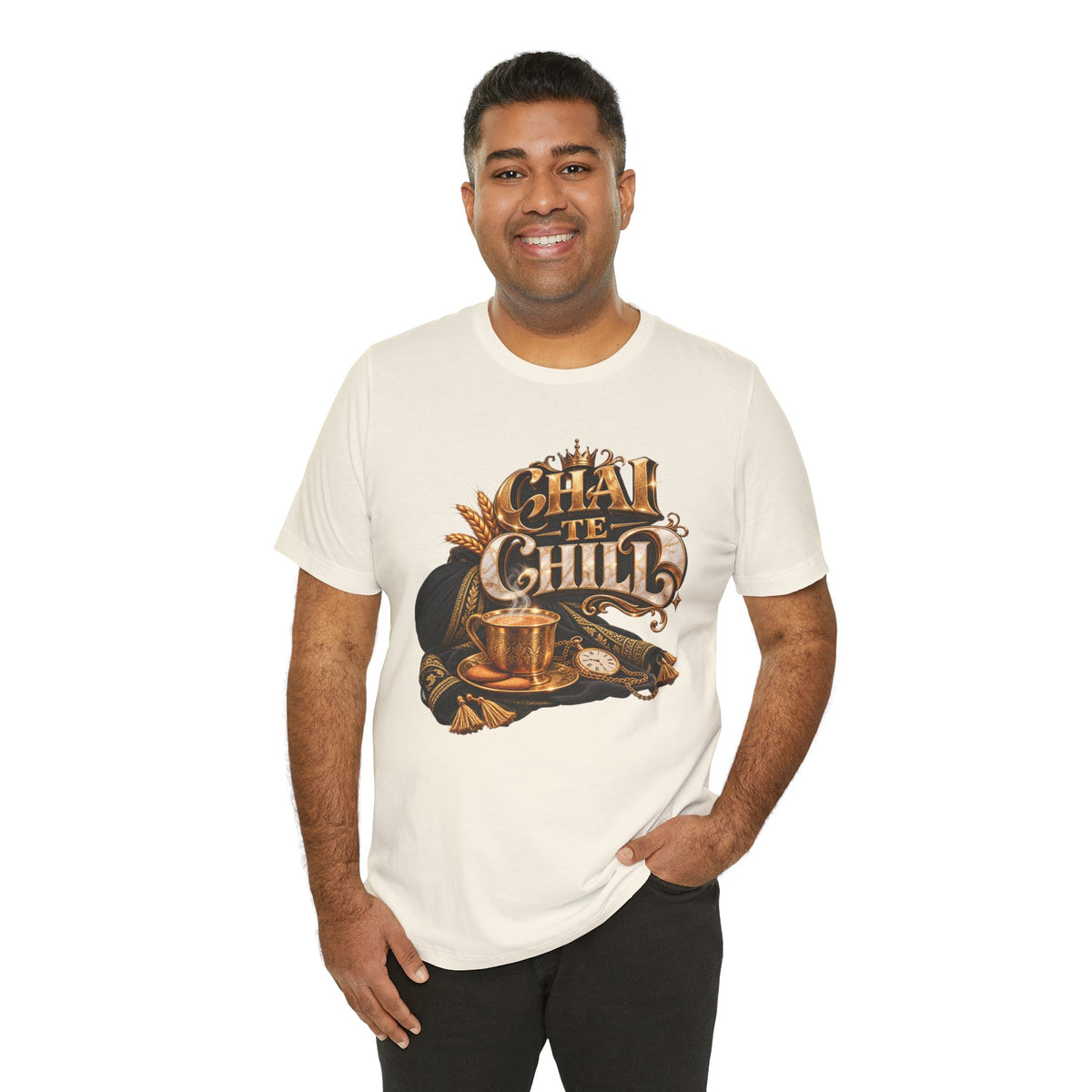 Chai Te Chilli T-Shirt — Vintage Indian Tea Design