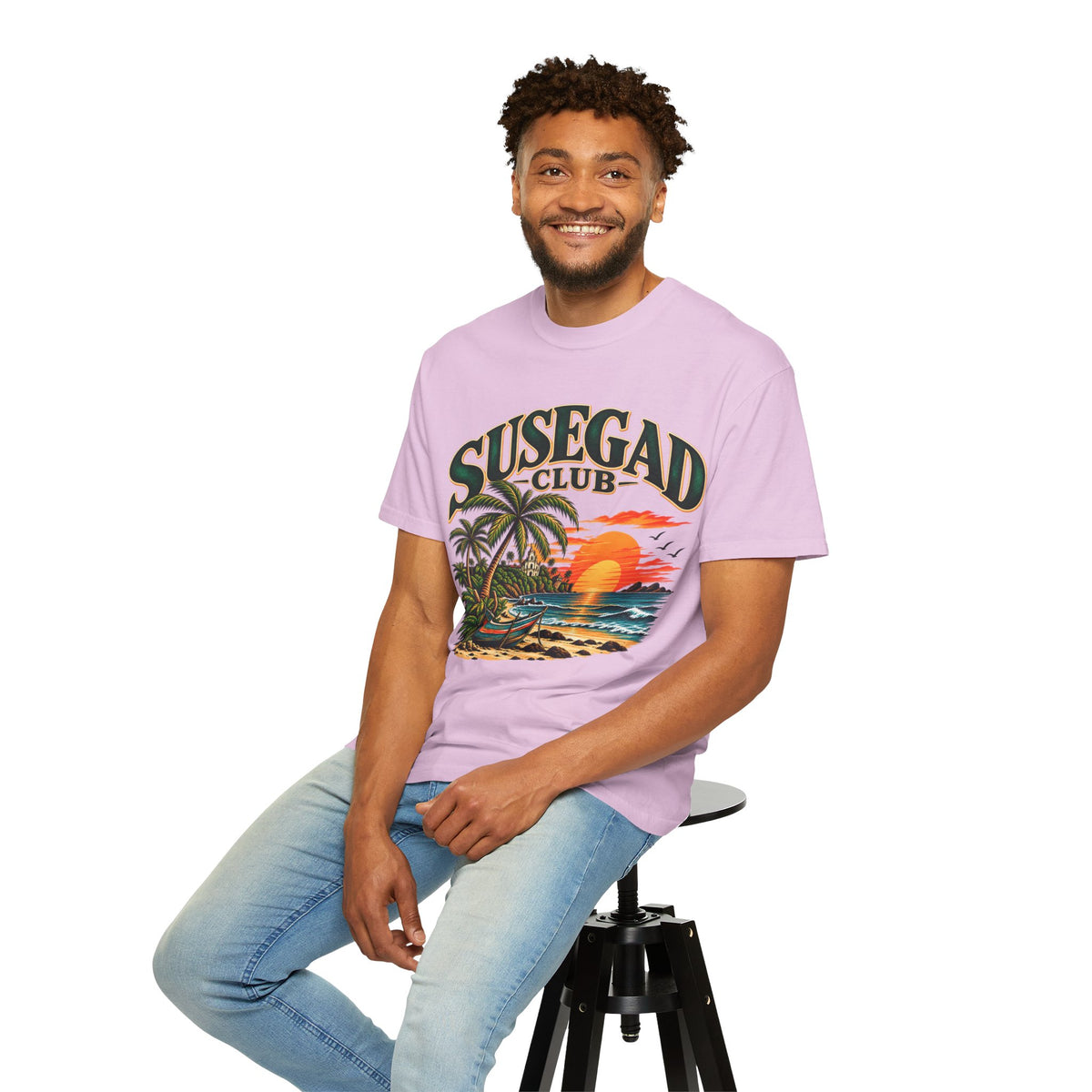 Susegad Club Sunset Beach Garment-Dyed T-Shirt