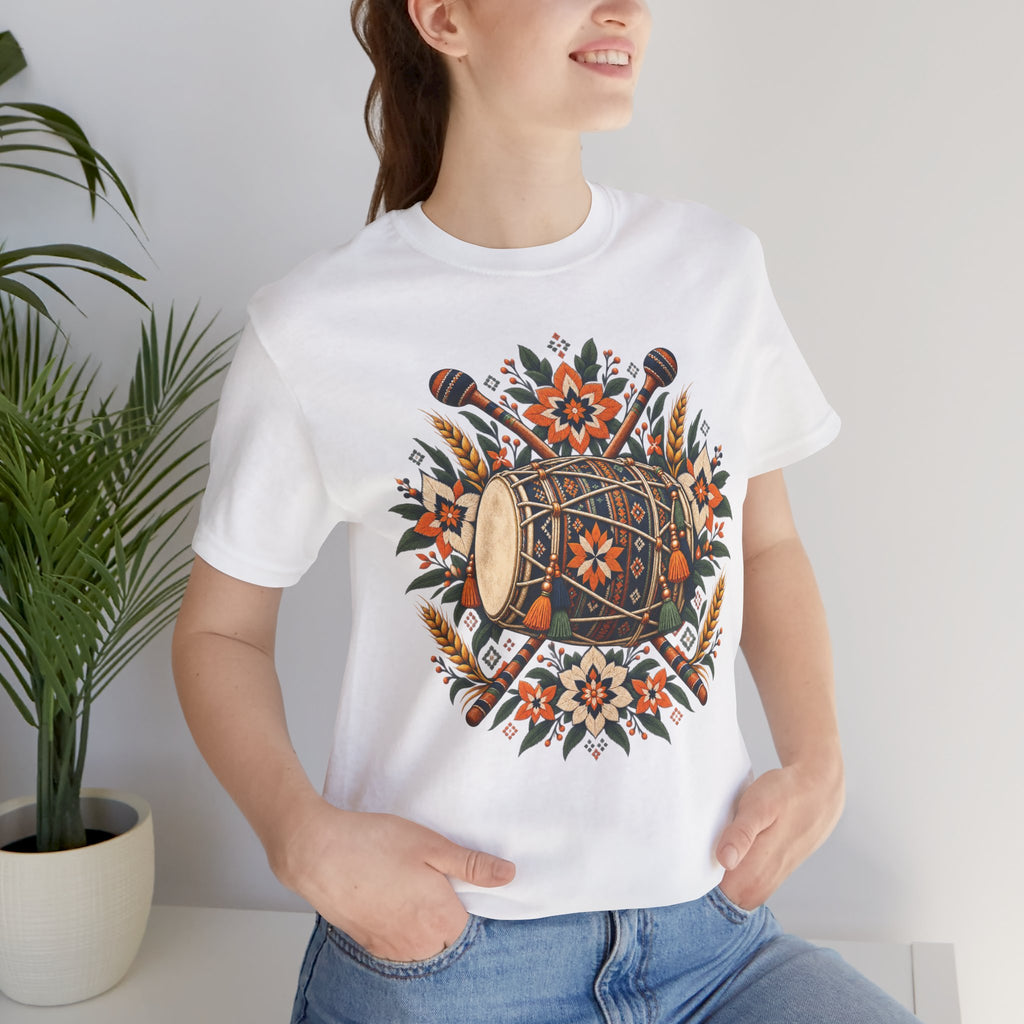 Boho Folk Drum Mandala T-Shirt