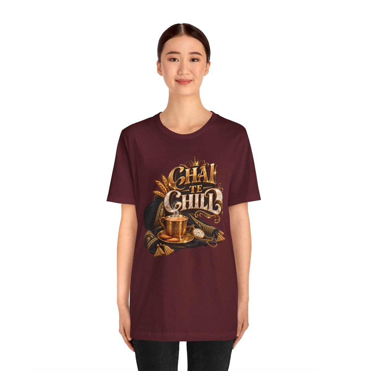 Chai Te Chilli T-Shirt — Vintage Indian Tea Design