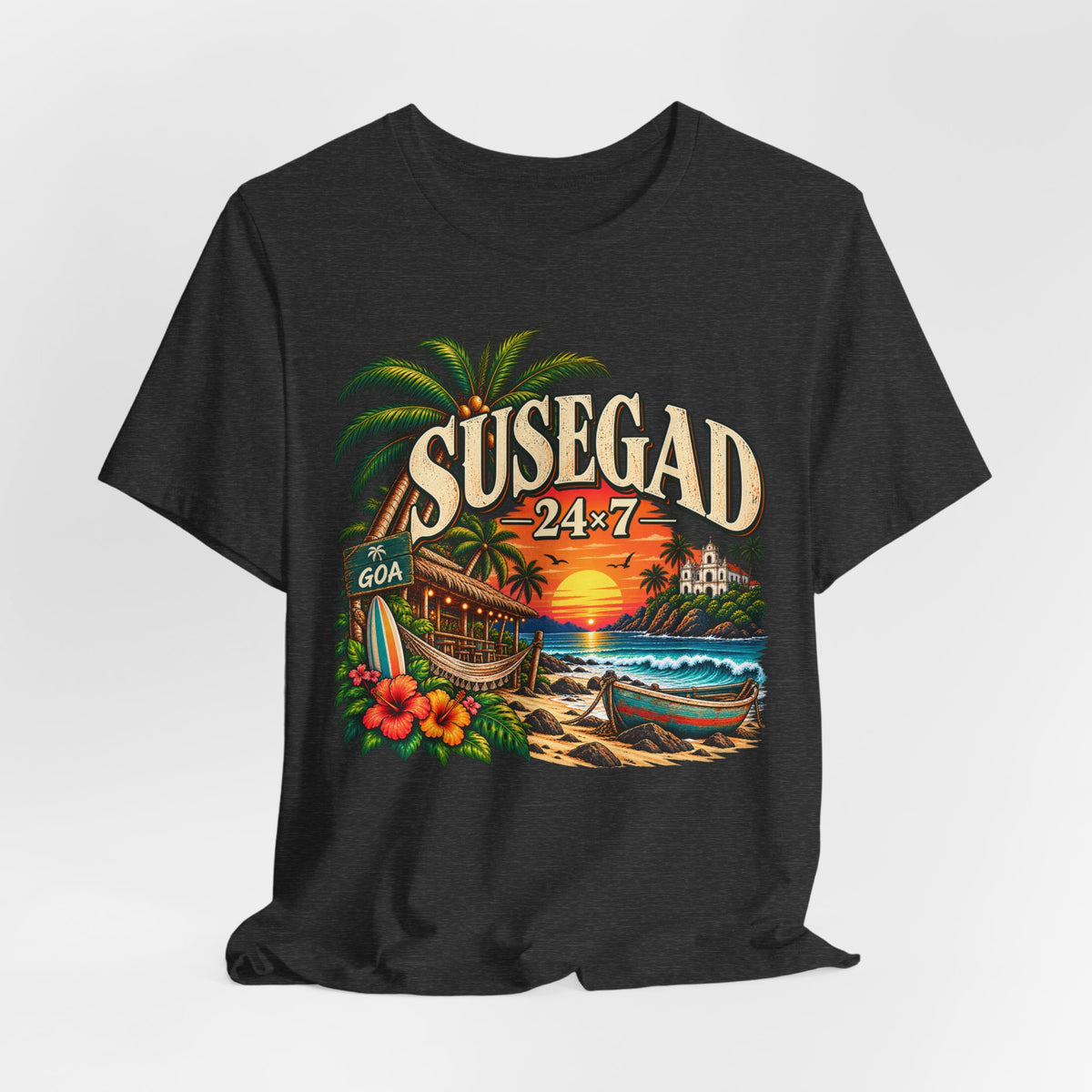 Susegad 24x7 Goa Sunset Jersey T-Shirt