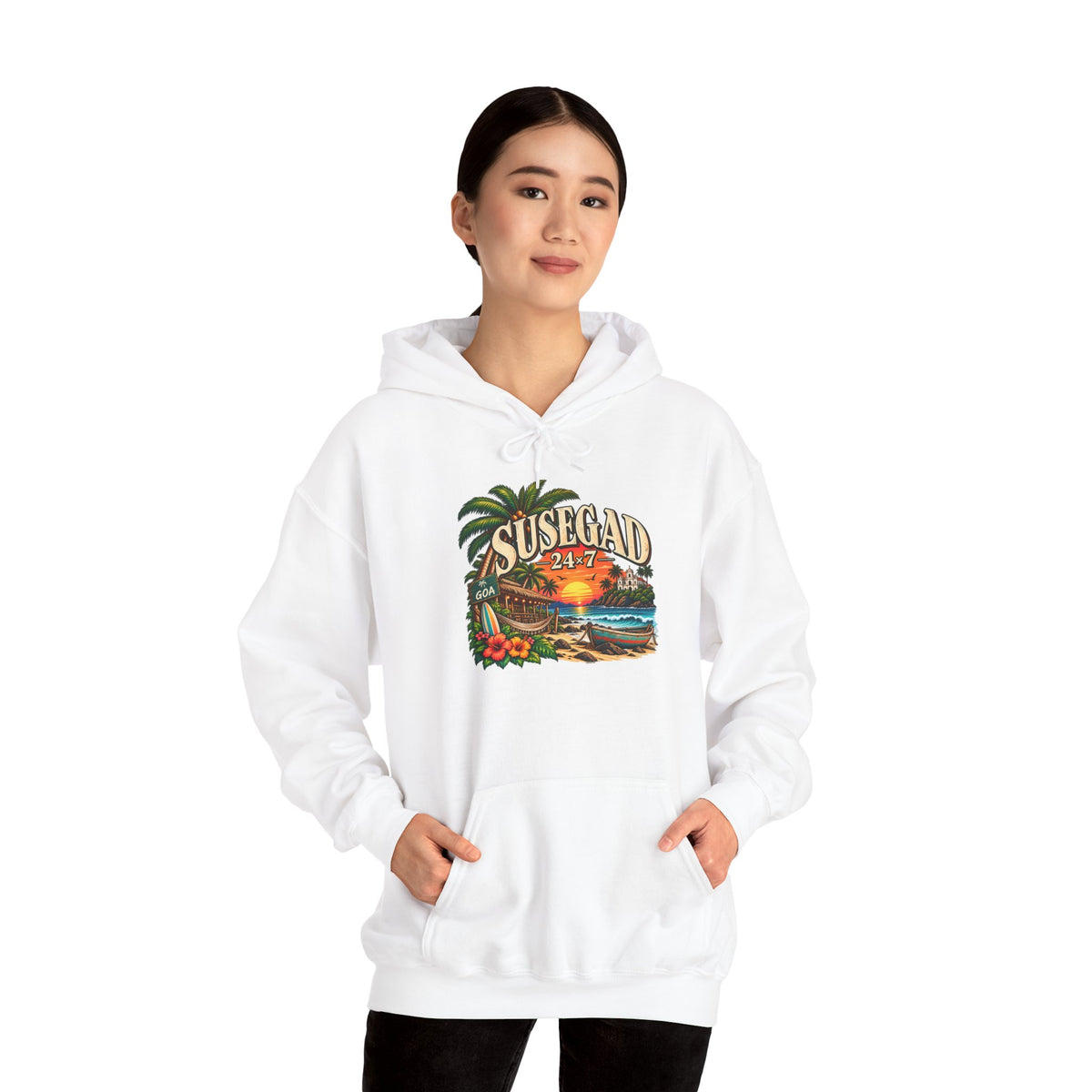 Susegad 24x7 Tropical Sunset Hoodie