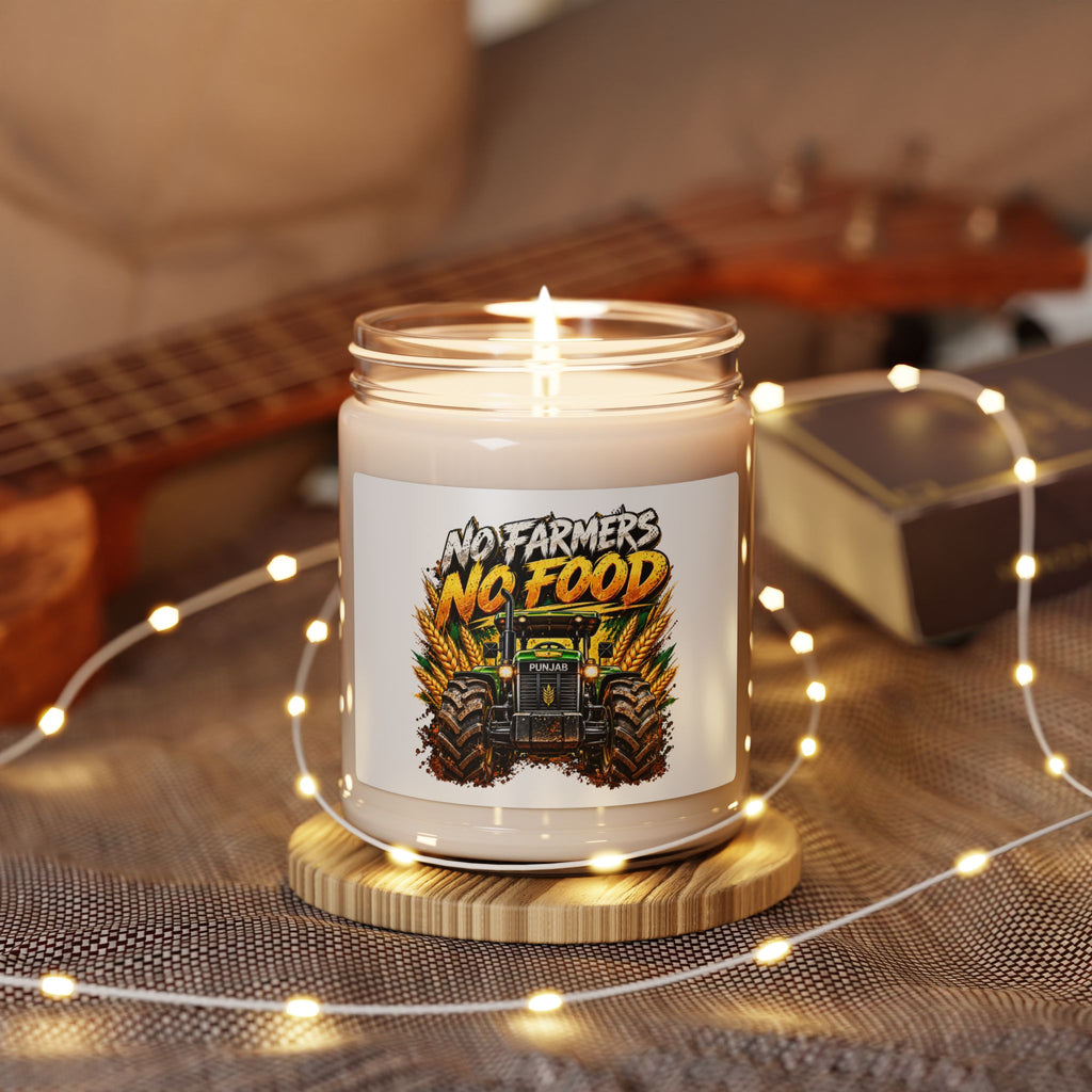 No Food Tractor Graphic 9oz Soy Candle | Farm Gift