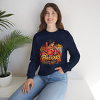 Phulkari-Inspired Floral Crewneck Sweatshirt | Punjabi Art