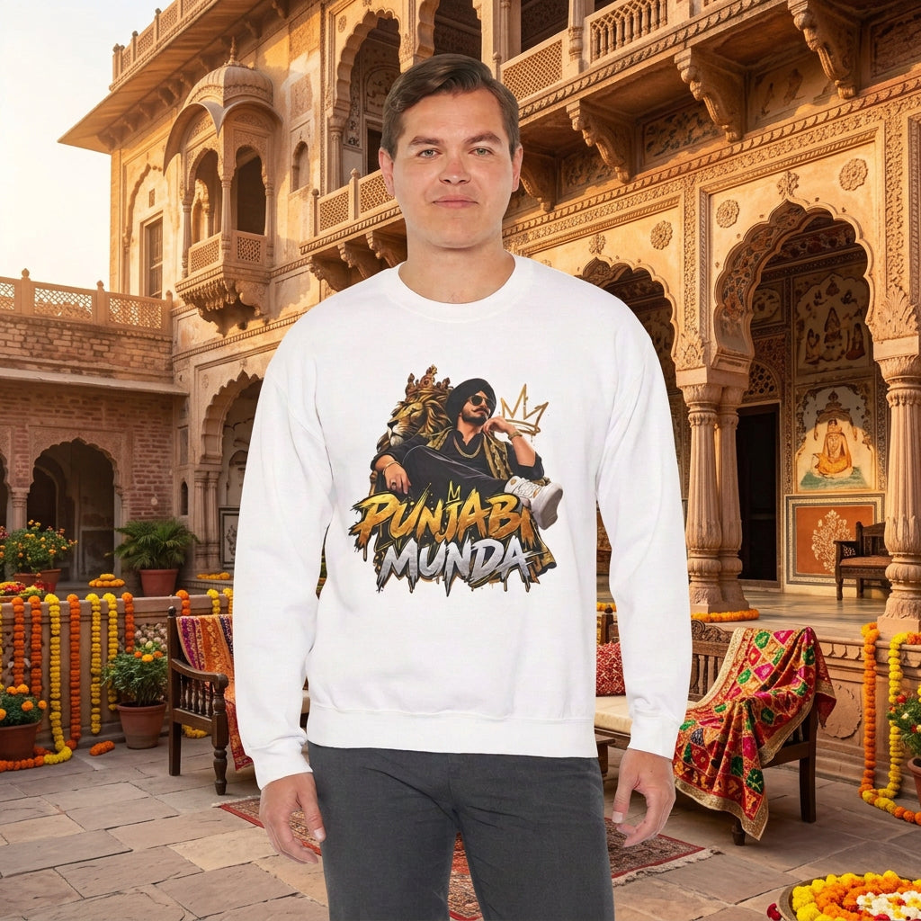 Punjabi Munda Sweatshirt | Punjabi Pride Graphic Crewneck